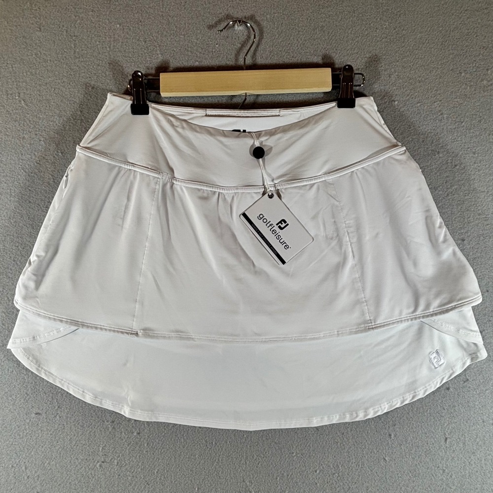 FootJoy Golfleisure Womens White Golf Skort Skirt Size Medium NWT